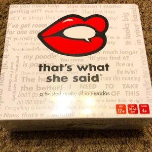 That’s What She Said party game